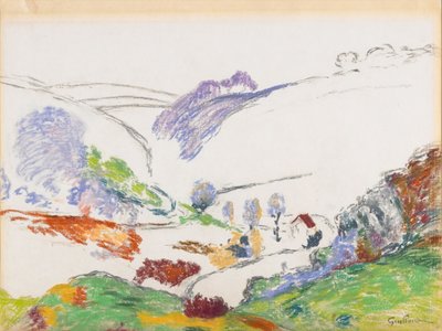 クルーゼンの風景 作： Jean Baptiste Armand Guillaumin